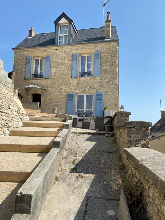 La Maison Bleue Port-en-Bessin-Huppain Exterior foto