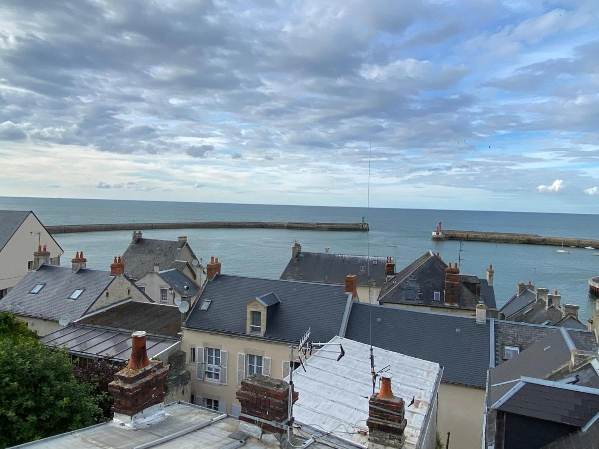 La Maison Bleue Port-en-Bessin-Huppain Exterior foto