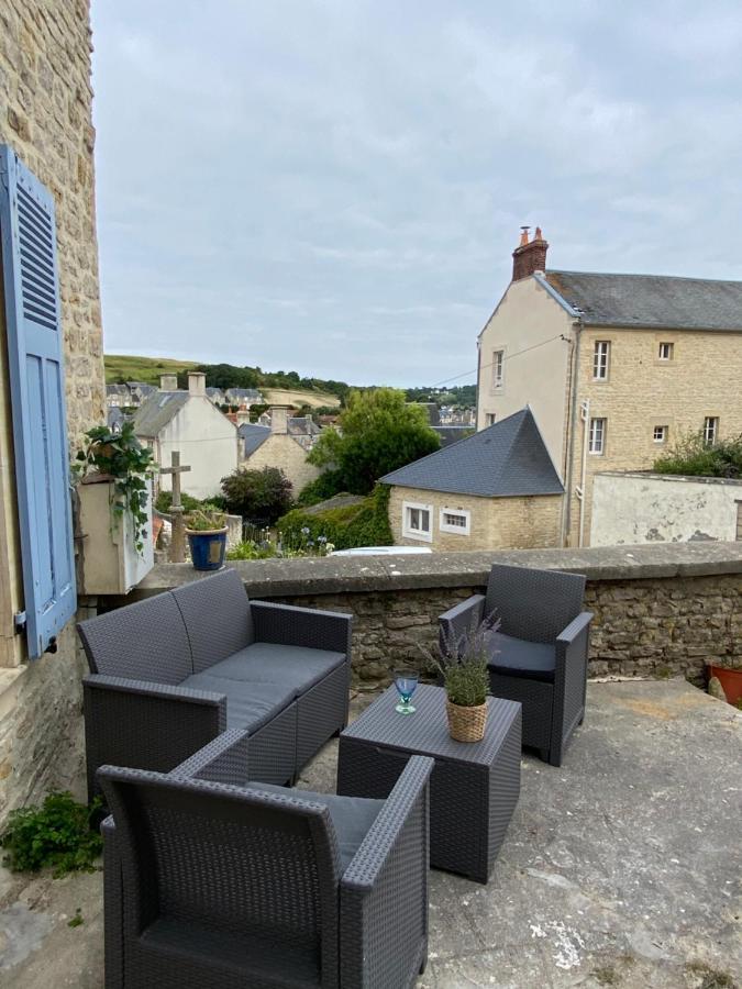 La Maison Bleue Port-en-Bessin-Huppain Exterior foto